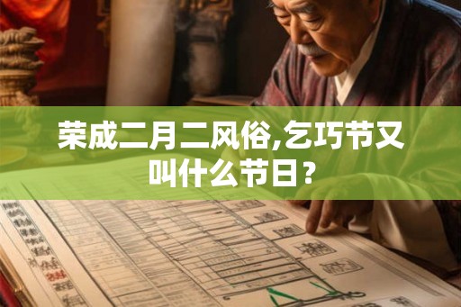 荣成二月二风俗,乞巧节又叫什么节日？