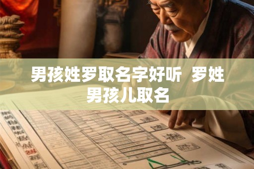 男孩姓罗取名字好听  罗姓男孩儿取名