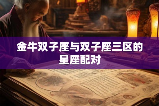 金牛双子座与双子座三区的星座配对
