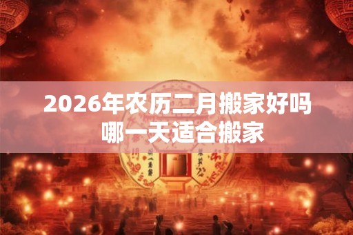 2026年农历二月搬家好吗  哪一天适合搬家