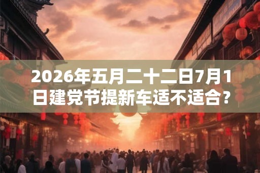 2026年五月二十二日7月1日建党节提新车适不适合？