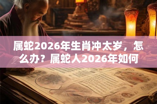 属蛇2026年生肖冲太岁，怎么办？属蛇人2026年如何改运？