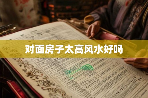 对面房子太高风水好吗