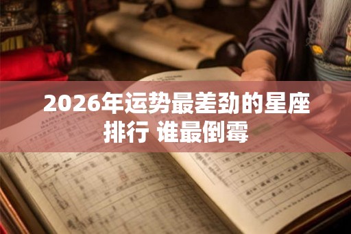 2026年运势最差劲的星座排行 谁最倒霉