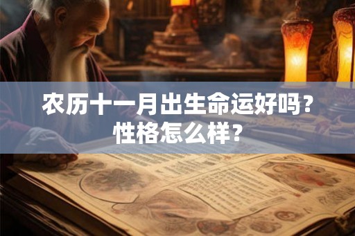 农历十一月出生命运好吗？性格怎么样？