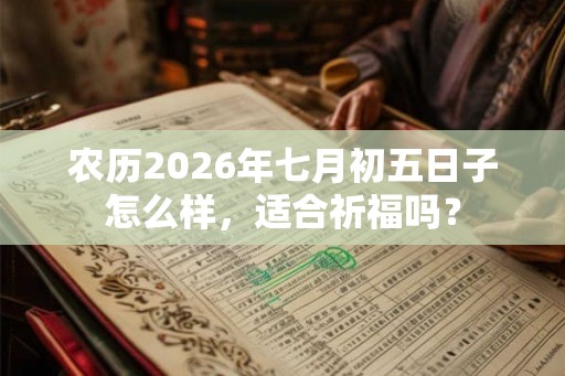 农历2026年七月初五日子怎么样，适合祈福吗？