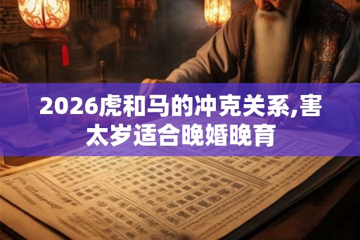 2026虎和马的冲克关系,害太岁适合晚婚晚育