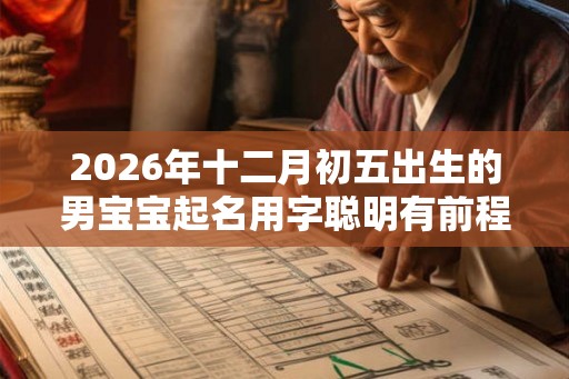 2026年十二月初五出生的男宝宝起名用字聪明有前程