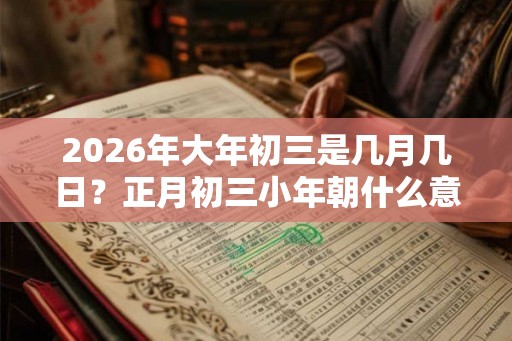 2026年大年初三是几月几日？正月初三小年朝什么意思？