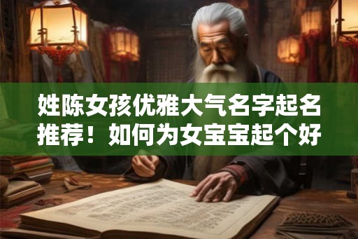 姓陈女孩优雅大气名字起名推荐！如何为女宝宝起个好名？