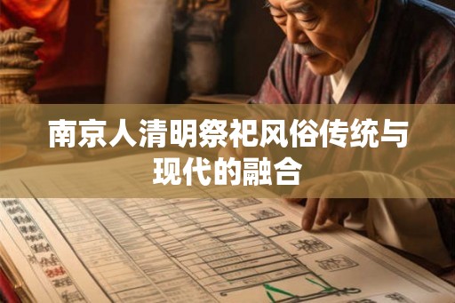 南京人清明祭祀风俗传统与现代的融合