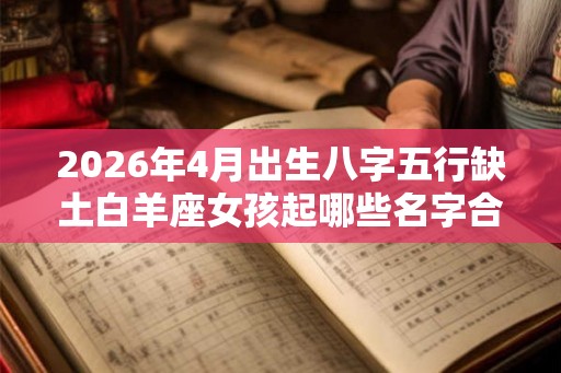 2026年4月出生八字五行缺土白羊座女孩起哪些名字合适 2026年4月出生八字五行缺土白羊座女孩起哪些名字合适