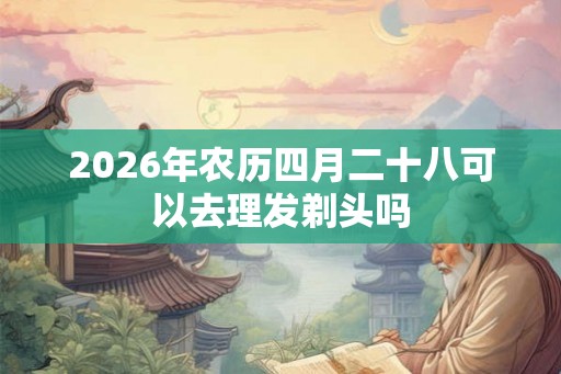 2026年农历四月二十八可以去理发剃头吗