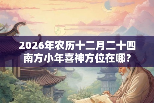 2026年农历十二月二十四南方小年喜神方位在哪？