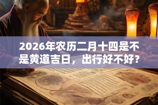 2026年农历二月十四是不是黄道吉日，出行好不好？