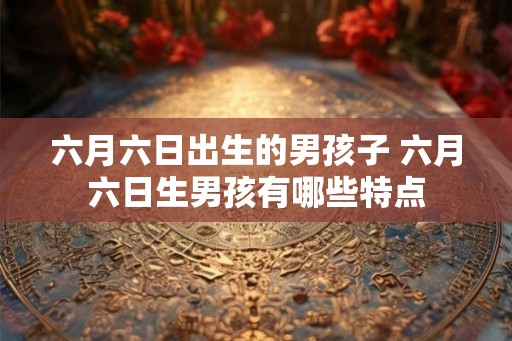 六月六日出生的男孩子 六月六日生男孩有哪些特点