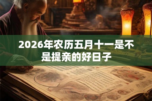 2026年农历五月十一是不是提亲的好日子