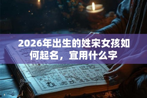 2026年出生的姓宋女孩如何起名，宜用什么字