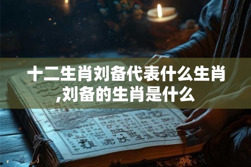 十二生肖刘备代表什么生肖,刘备的生肖是什么