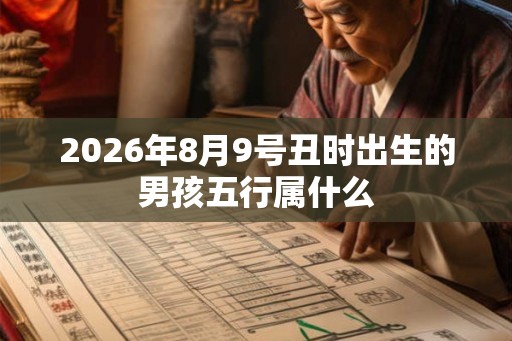 2026年8月9号丑时出生的男孩五行属什么