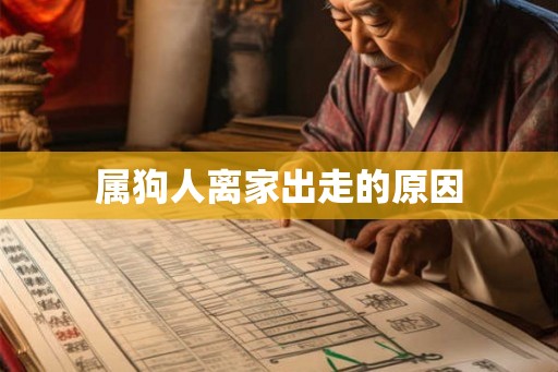 属狗人离家出走的原因
