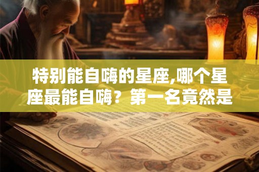 特别能自嗨的星座,哪个星座最能自嗨?第一名竟然是…… 特别能自嗨的星座,哪个星座最能自嗨?第一名竟然是……