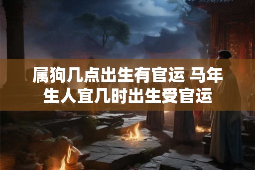 属狗几点出生有官运 马年生人宜几时出生受官运