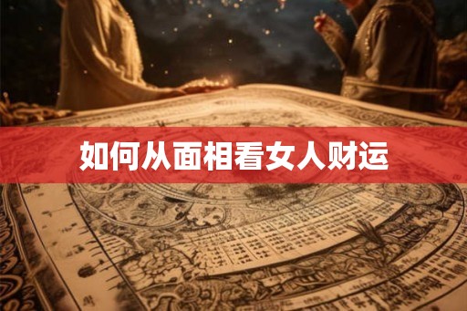 如何从面相看女人财运
