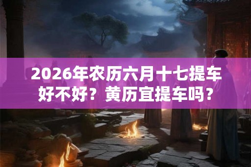 2026年农历六月十七提车好不好?黄历宜提车吗? 2026年农历六月十七提车好不好?黄历宜提车吗?
