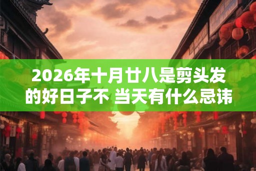 2026年十月廿八是剪头发的好日子不 当天有什么忌讳