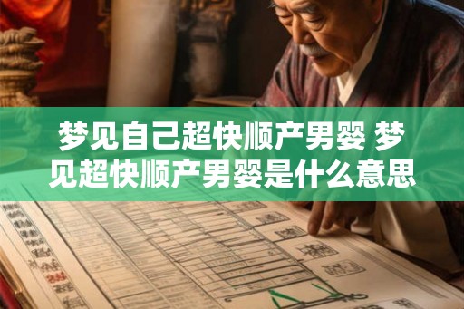 梦见自己超快顺产男婴 梦见超快顺产男婴是什么意思