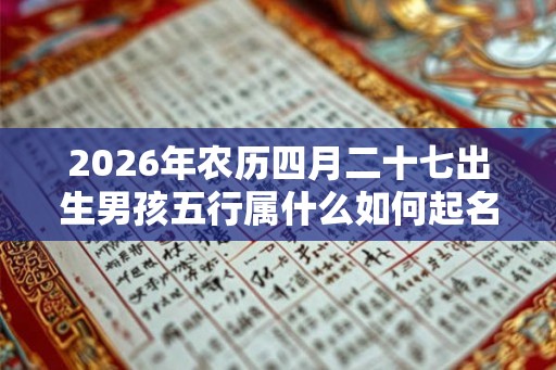 2026年农历四月二十七出生男孩五行属什么如何起名？