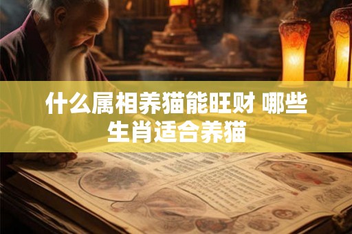 什么属相养猫能旺财 哪些生肖适合养猫