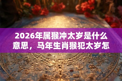 2026年属猴冲太岁是什么意思，马年生肖猴犯太岁怎么化解