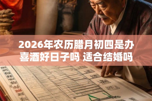 2026年农历腊月初四是办喜酒好日子吗 适合结婚吗