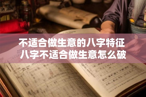 不适合做生意的八字特征 八字不适合做生意怎么破