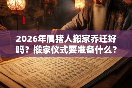 2026年属猪人搬家乔迁好吗?搬家仪式要准备什么? 2026年属猪人搬家乔迁好吗?搬家仪式要准备什么?