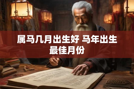 属马几月出生好 马年出生最佳月份