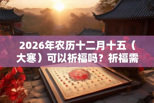 2026年农历十二月十五（大寒）可以祈福吗？祈福需要注意什么？