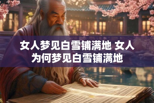 女人梦见白雪铺满地 女人为何梦见白雪铺满地