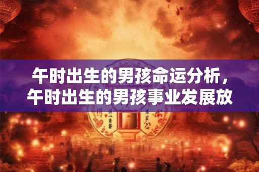午时出生的男孩命运分析，午时出生的男孩事业发展放向你知道吗？