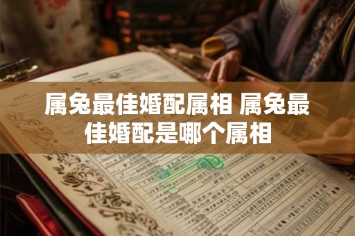 属兔最佳婚配属相 属兔最佳婚配是哪个属相