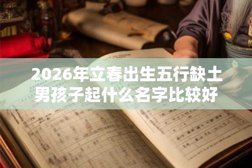 2026年立春出生五行缺土男孩子起什么名字比较好