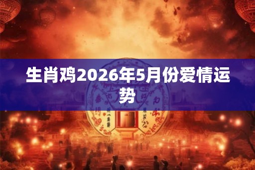 生肖鸡2026年5月份爱情运势
