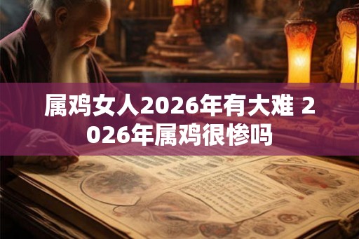 属鸡女人2026年有大难 2026年属鸡很惨吗