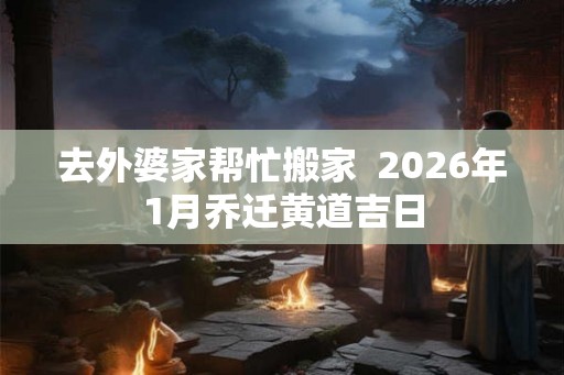 去外婆家帮忙搬家  2026年1月乔迁黄道吉日