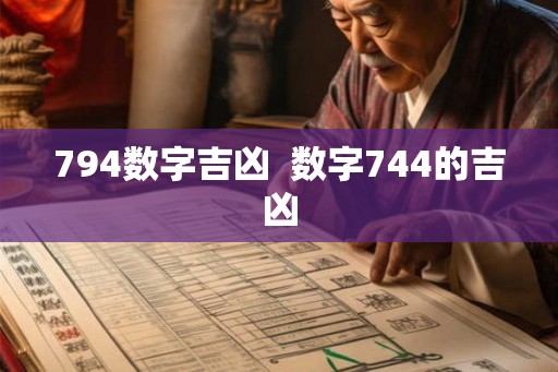 794数字吉凶 数字744的吉凶 794数字吉凶 数字744的吉凶