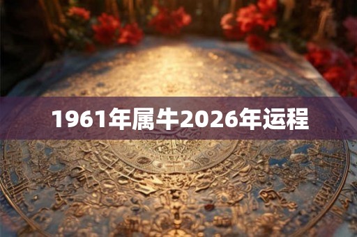 1961年属牛2026年运程 1961年属牛2026年运程