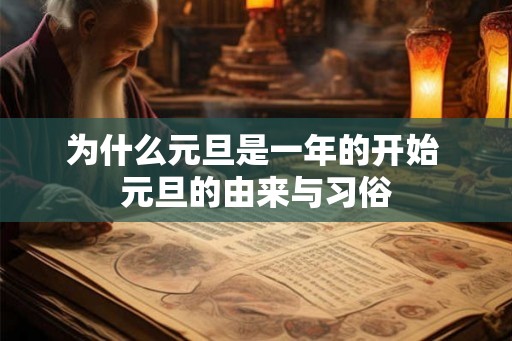 为什么元旦是一年的开始 元旦的由来与习俗
