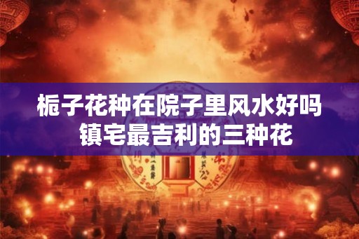 栀子花种在院子里风水好吗  镇宅最吉利的三种花